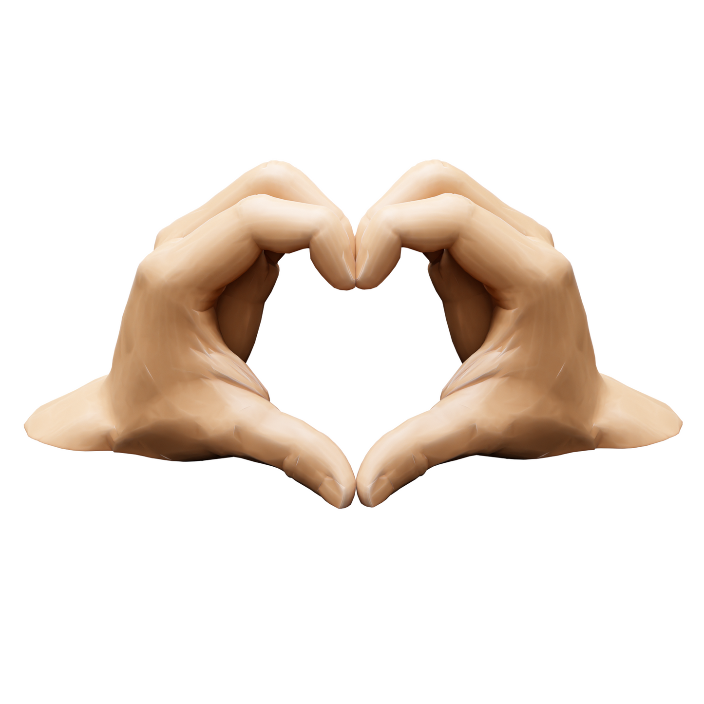 Heart Hand Charms