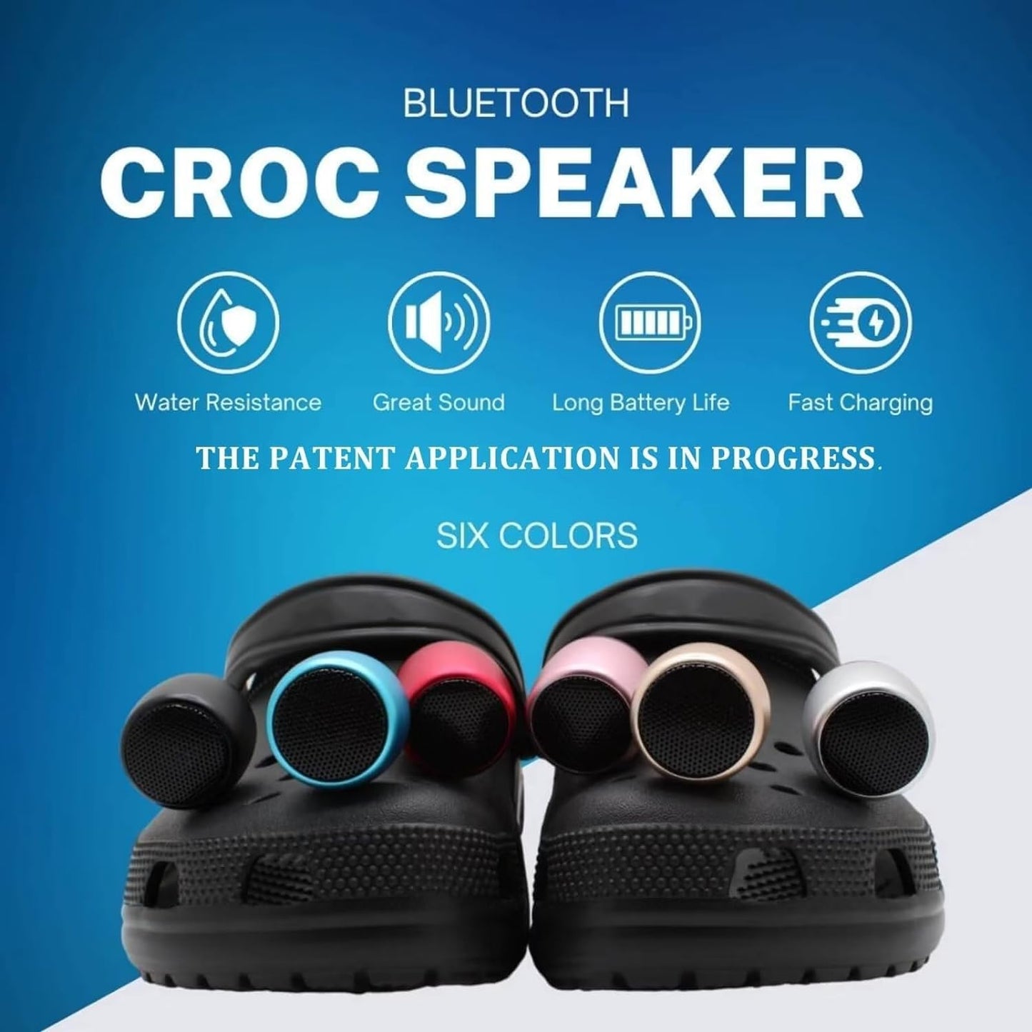 Mini Speaker Croc Charm